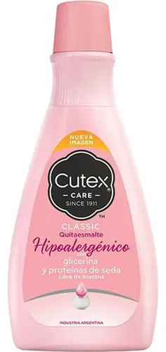 Cutex Classic Hipoalergénico Quitaesmalte Para Uñas 50ml