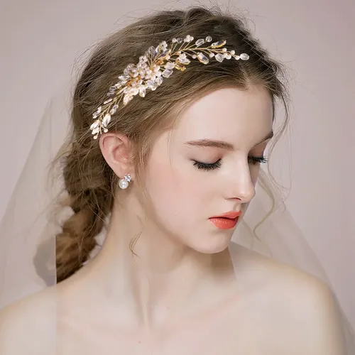 Tocado Para Boda Peine Para Peinado Tiara Para Novia Platead