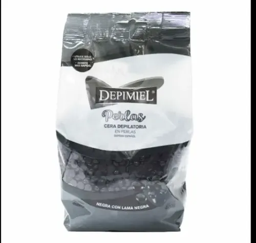 Cera Depimiel En Perlas Negra Con Lama 400g