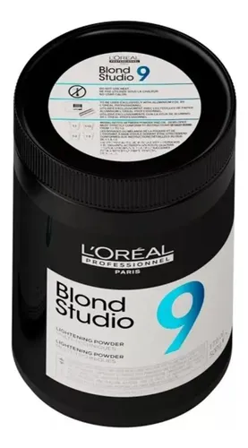 Polvo Decolorante Loreal Aclara 9 Tonos Blond Studio 500 Ml