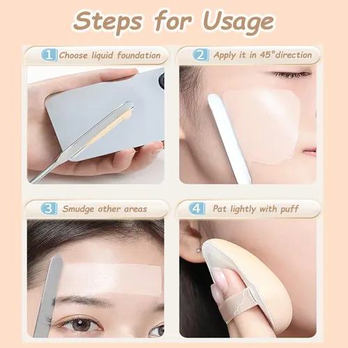Paleta Para Mezclar Maquillaje, Marca Cosmética De Acero Ino