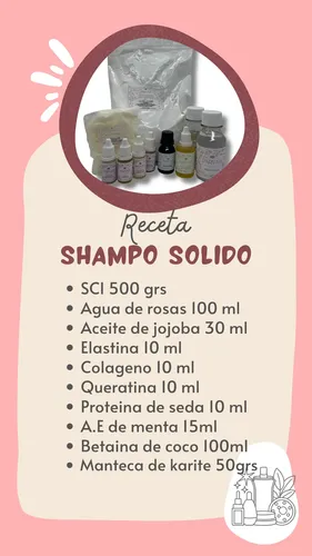 Combo Fabricacion Shampoo Solido Economico