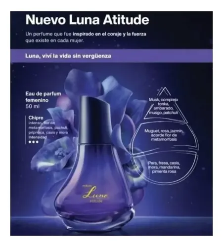 Perfume Femenino Luna Atitude Natura 50ml Eau De Parfum