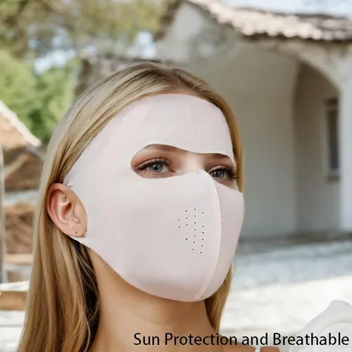 Máscara Facial De Protección Solar Upf 50+ Hdkxbej Para