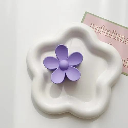 Pinzas De Pelo Con Forma De Flor De Margarita Mate, 6 Unidad