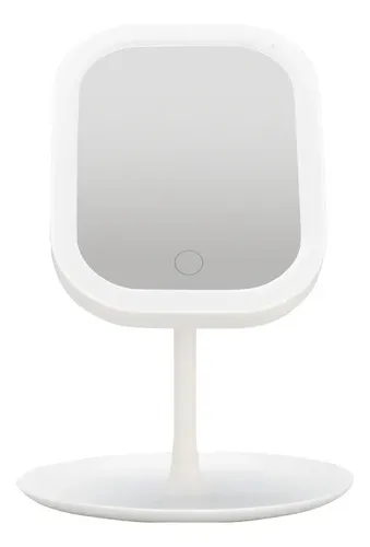 Q D40810-1 Espejo De Maquillaje Portátil Con Luz Led Para M