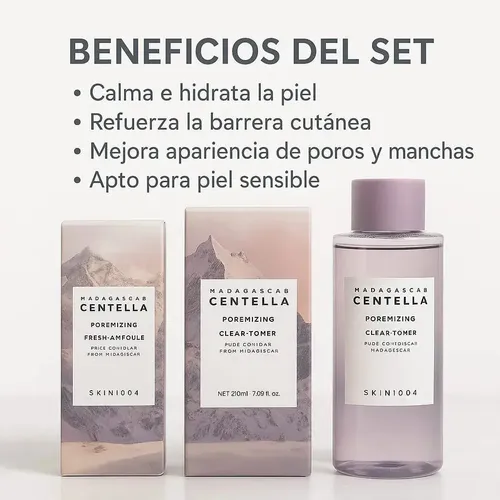 Set Skincare Centella 3 Pasos: Tónico, Suero Y Crema Wy