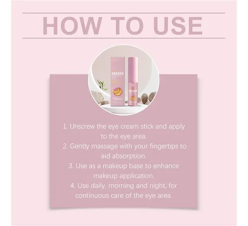 Crema Iluminadora For Ojos En Barra Con Efecto Plátano