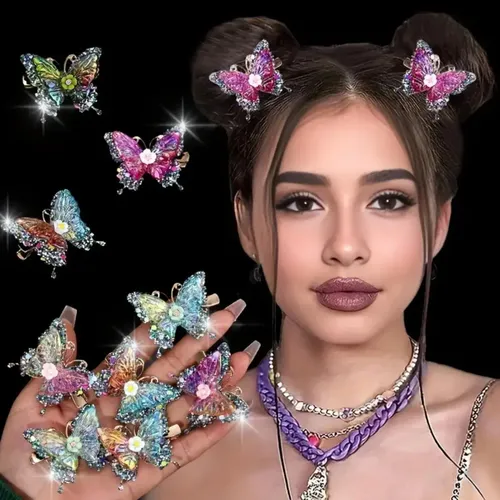 Pinzas For El Cabello Con Forma De Mariposa, Accesorios