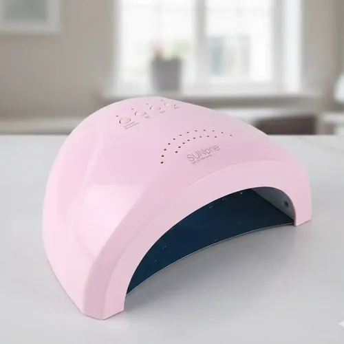 Cabina Uv Led Sun 48w Uñas Esculpidas Gelificadas Semipermanentes Gel Secado Uv Omshop Color Rosa