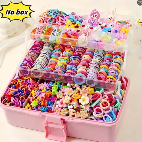 Set De Ligas Y Accesorios Para El Cabello Niña