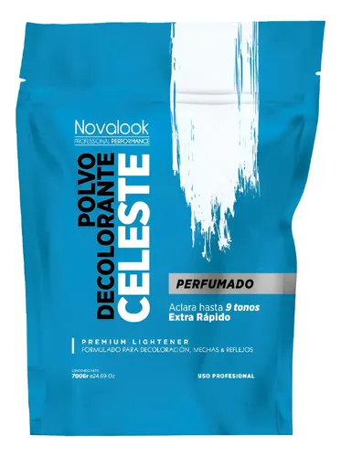 Polvo Decolorante Celeste Novalook X 700 Gramos Perfumado