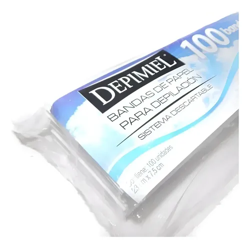 Bandas De Papel Para Depilación Depimiel X 100 Roll On