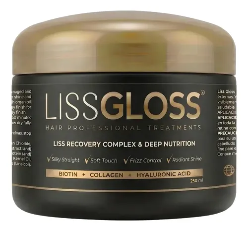 Alisado Profesional Liss Gloss 250ml Tratamiento Capilar