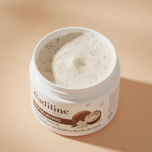 Set Regalo Cadiline Exfoliante Emulsion Manos Cuerpo Hidrata