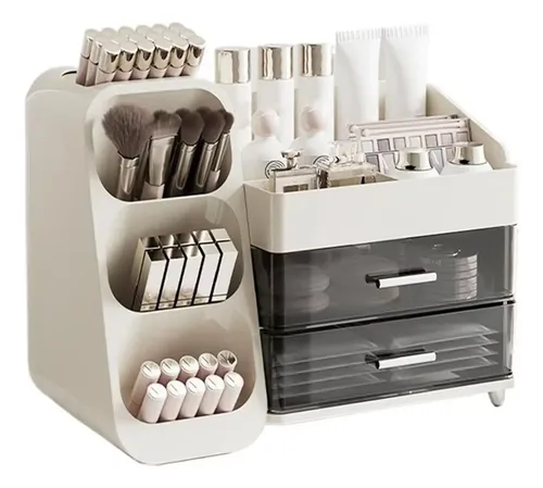 Caja Organizadora De Maquillaje Estilo Cajón, De Plástico