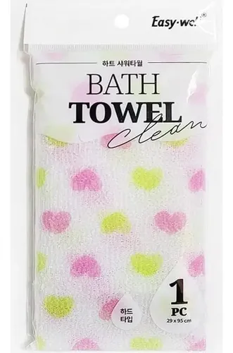 Toalla De Ducha Exfoliante Corazón Easy Well 32g