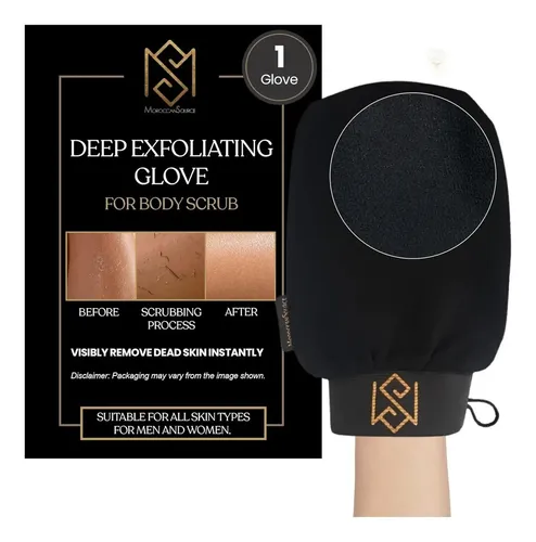 Guante Exfoliante Kessa Mitt Moroccansource – Negro