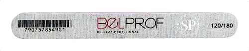 Lima de Uñas Profesional Belprof Redonda 120/180 Blanca Manicura