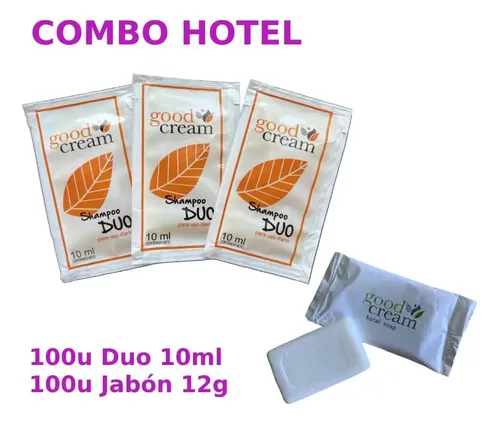 Combo Hotel Hotelero Good Cream Shampoo Duo + Jabon X100 C/u