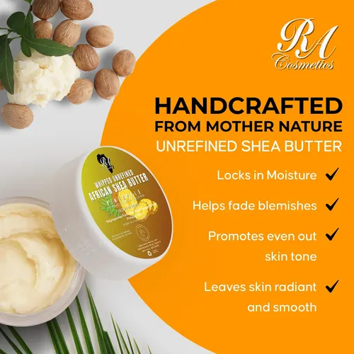 Manteca De Karité Ra Cosmetics, 340 G, Piña, Paquete De 3