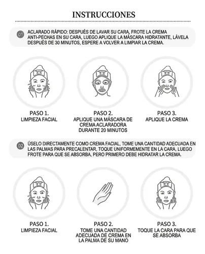 Crema Anti Manchas Oscuras 20ml Hiperpigmentación Facial