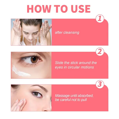 Crema Para Ojos En Barra, Hidratante Y Humectante, 2 Unidade