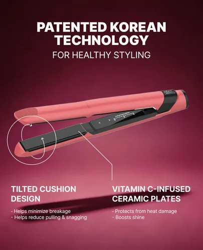 Plancha Glampalm Glammuse 1 Totalmente Cerámica Con Vita-c 2