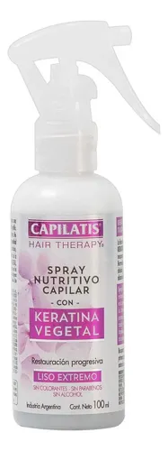 Capilatis Spray Nutritivo Keratina Vegetal 100ml S/ Enjuague