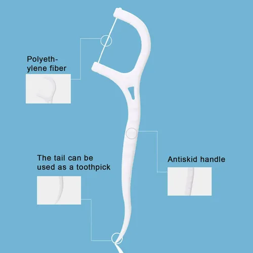 + 100 Palitos De Hilo Dental Oral Floss En Caja Grandes, –