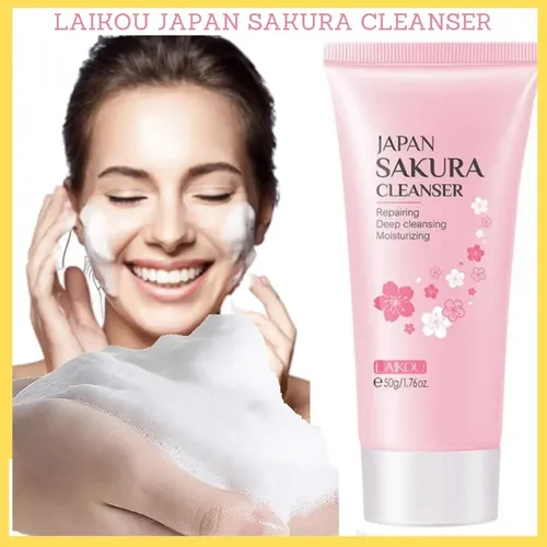 Gel Limpiador Facial Purificante Flor De Prunus Cerezo Japon