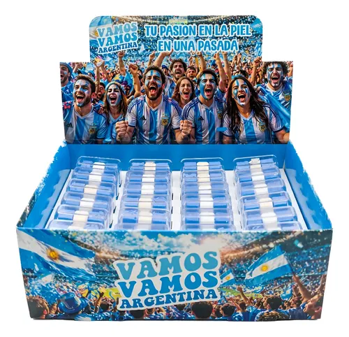 Pack Pintacara Pinturas Stick X24 Argentina Mundial X Mayor
