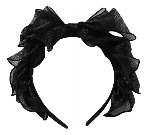Accesorios Para El Cabello Para Mujer Con Lazo Negro De Punt