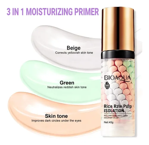 Prebase Correctora De Color De Un Solo Paso Bioaqua, Hidrata