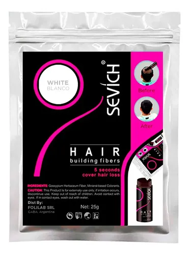 Fibras Capilares Sevich Recarga 25g – White Blanco