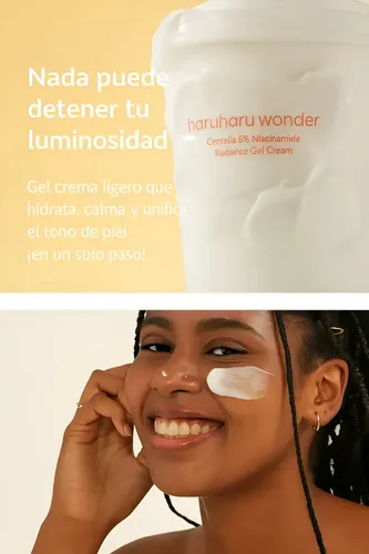 Haruharu Wonder Centella 5% Niacinamide Radiance Gel Cream Normal A Grasa Día/noche