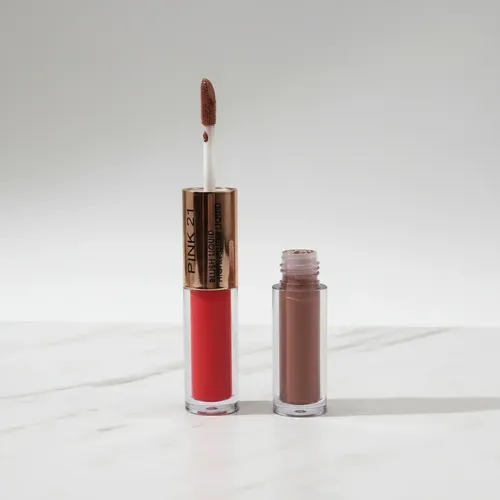 Rubor Blush + Iluminador Highlighter Liquido 2 En 1 Pink 21