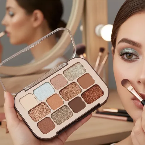 Paleta de Sombras Saniye Its Cocoa Chocolate de 12 Tonos