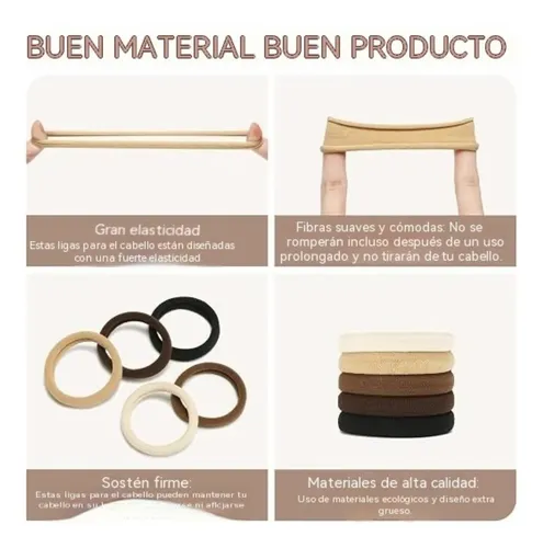 Set 100 Piezas Accesorios De Cabello Cómodos Y Duraderos