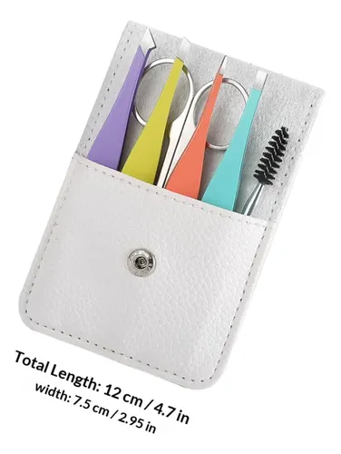 Set De Kit Portátil Para Depilar Cejas Tijeras Para Cejas
