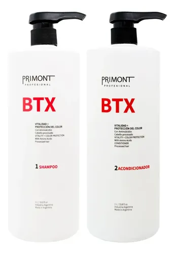 Primont Kit Btx Shampoo + Acondicionador Procesados 1lt