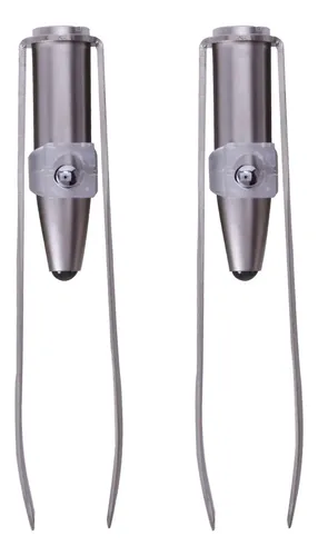 2 Pinzas De Acero Inoxidable Para Pestañas Y Cejas Con Luz L