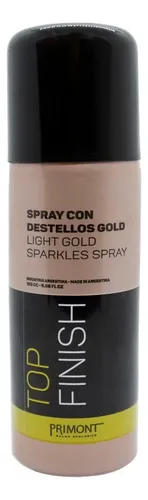 Primont Top Finish Spray Destellos Gold Peinado Pelo 180cc