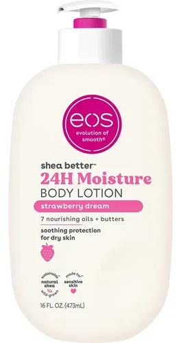 Crema Corporal Eos Shea Better Fresa 24h Hidratante 473ml Straw Berry