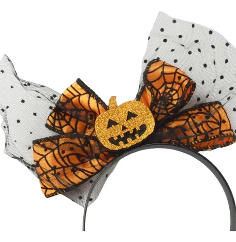 Hy Halloween Calabaza Diadema Mujeres Niñas Elástico –