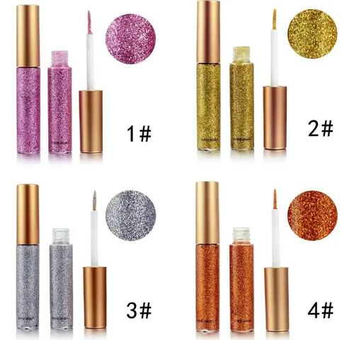 Delineador Líquido De Purpurina Dekrion 10 Colores