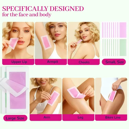Tiras De Cera Fepgsy 80 Uds Para Depilación Facial Y Corpora