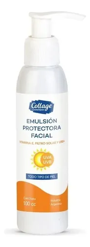 Emulsion Protectora Facial Solar Con Vitamina E Collage