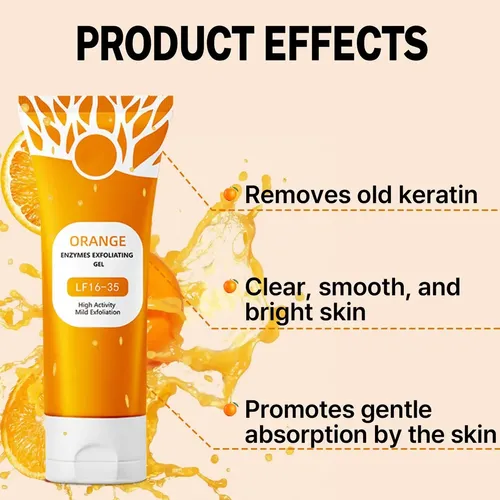 Gel Exfoliante Miehoous Orange Para Rostro Y Cuerpo 100g X2