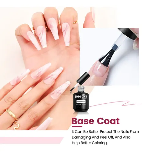 Base Coat Gel Jodsone 15ml Esmalte Uñas Brillante Secado